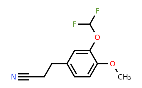 1805875-17-5 | 3-(Difluoromethoxy)-4-methoxyphenylpropanenitrile