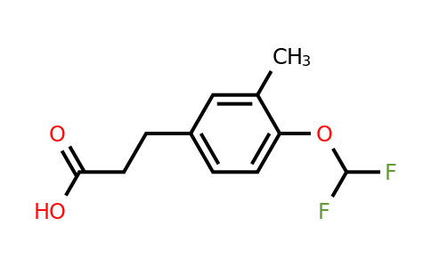 1805875-26-6 | 4-(Difluoromethoxy)-3-methylphenylpropanoic acid