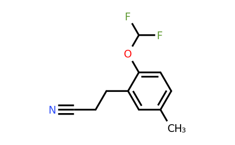 1805875-30-2 | 2-(Difluoromethoxy)-5-methylphenylpropanenitrile
