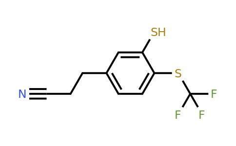 1805875-33-5 | 3-(3-Mercapto-4-(trifluoromethylthio)phenyl)propanenitrile