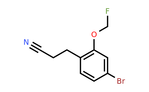 1805875-68-6 | 3-(4-Bromo-2-(fluoromethoxy)phenyl)propanenitrile