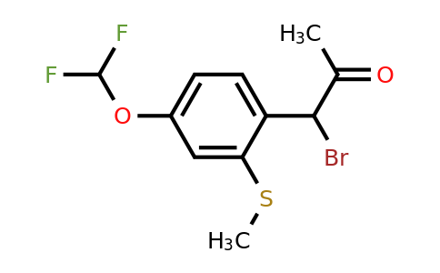 1805875-89-1 | 1-Bromo-1-(4-(difluoromethoxy)-2-(methylthio)phenyl)propan-2-one