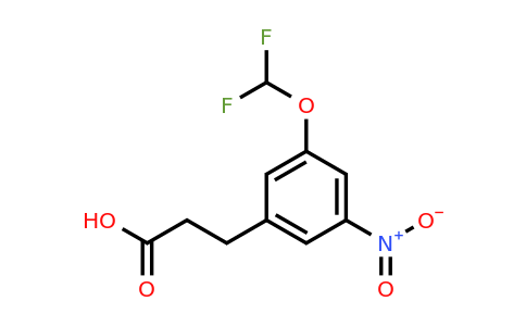 1805875-97-1 | 3-(Difluoromethoxy)-5-nitrophenylpropanoic acid