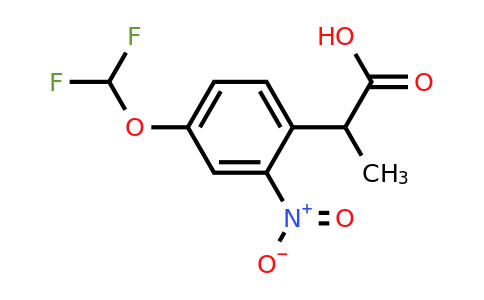 1805876-03-2 | 4-(Difluoromethoxy)-2-nitrophenylpropanoic acid