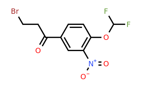 1805876-12-3 | 3-Bromo-1-(4-(difluoromethoxy)-3-nitrophenyl)propan-1-one