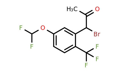 1805876-38-3 | 1-Bromo-1-(5-(difluoromethoxy)-2-(trifluoromethyl)phenyl)propan-2-one