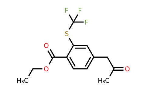 1805878-44-7 | Ethyl 4-(2-oxopropyl)-2-(trifluoromethylthio)benzoate