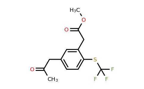 1805878-97-0 | Methyl 5-(2-oxopropyl)-2-(trifluoromethylthio)phenylacetate