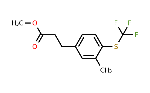 1805879-04-2 | Methyl 3-(3-methyl-4-(trifluoromethylthio)phenyl)propanoate