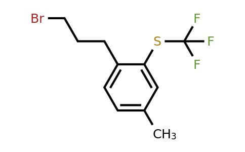 1805879-13-3 | 4-(3-Bromopropyl)-3-(trifluoromethylthio)toluene