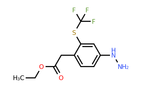 1805879-31-5 | Ethyl 4-hydrazinyl-2-(trifluoromethylthio)phenylacetate