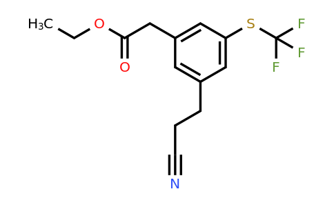1805879-43-9 | Ethyl 3-(2-cyanoethyl)-5-(trifluoromethylthio)phenylacetate