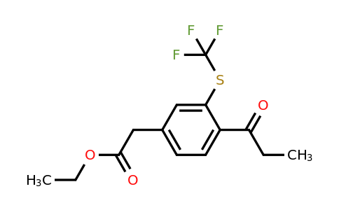 1805879-69-9 | Ethyl 4-propionyl-3-(trifluoromethylthio)phenylacetate