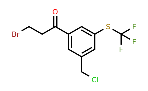 1805880-08-3 | 3-Bromo-1-(3-(chloromethyl)-5-(trifluoromethylthio)phenyl)propan-1-one