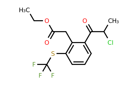 1805880-10-7 | Ethyl 2-(2-chloropropanoyl)-6-(trifluoromethylthio)phenylacetate