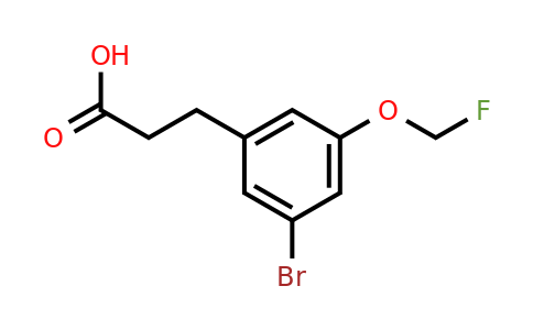 1805880-13-0 | 3-(3-Bromo-5-(fluoromethoxy)phenyl)propanoic acid
