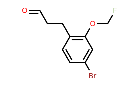 1805880-55-0 | 3-(4-Bromo-2-(fluoromethoxy)phenyl)propanal