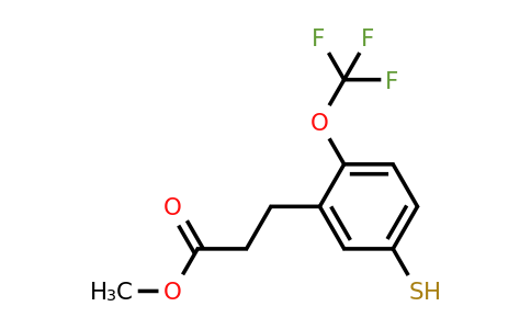 Methyl 3-(5-mercapto-2-(trifluoromethoxy)phenyl)propanoate