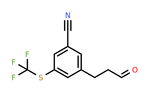 1805882-51-2 | 3-(3-Oxopropyl)-5-(trifluoromethylthio)benzonitrile