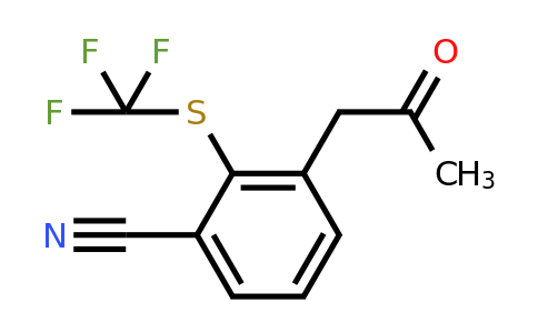 1805882-73-8 | 3-(2-Oxopropyl)-2-(trifluoromethylthio)benzonitrile