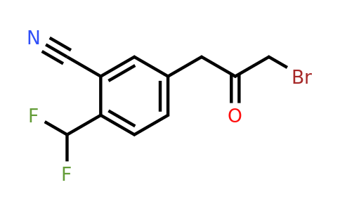 1805884-41-6 | 5-(3-Bromo-2-oxopropyl)-2-(difluoromethyl)benzonitrile