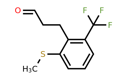 1805885-68-0 | 3-(2-(Methylthio)-6-(trifluoromethyl)phenyl)propanal
