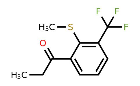 1805885-71-5 | 1-(2-(Methylthio)-3-(trifluoromethyl)phenyl)propan-1-one