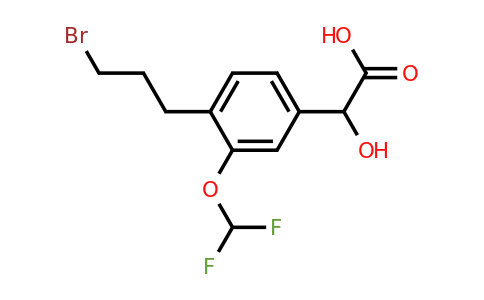 1805885-75-9 | 4-(3-Bromopropyl)-3-(difluoromethoxy)mandelic acid