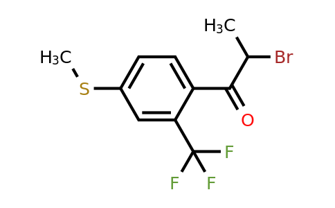 1805885-77-1 | 2-Bromo-1-(4-(methylthio)-2-(trifluoromethyl)phenyl)propan-1-one