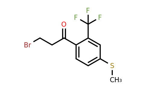1805885-86-2 | 3-Bromo-1-(4-(methylthio)-2-(trifluoromethyl)phenyl)propan-1-one