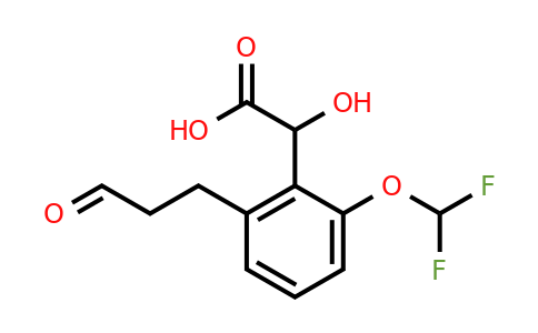 1805885-87-3 | 2-(Difluoromethoxy)-6-(3-oxopropyl)mandelic acid