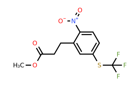 1805885-97-5 | Methyl 3-(2-nitro-5-(trifluoromethylthio)phenyl)propanoate