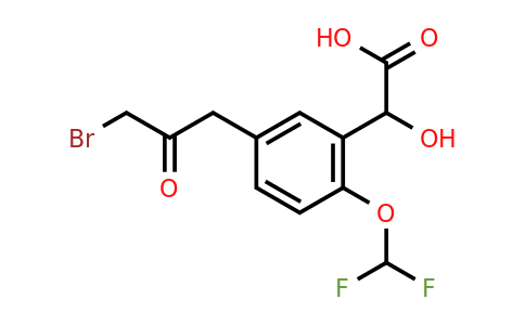 1805886-13-8 | 5-(3-Bromo-2-oxopropyl)-2-(difluoromethoxy)mandelic acid
