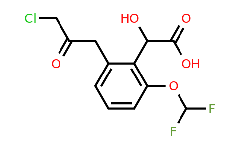 1805886-18-3 | 2-(3-Chloro-2-oxopropyl)-6-(difluoromethoxy)mandelic acid