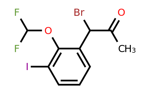1805886-54-7 | 1-Bromo-1-(2-(difluoromethoxy)-3-iodophenyl)propan-2-one