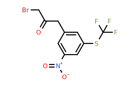 1805886-55-8 | 1-Bromo-3-(3-nitro-5-(trifluoromethylthio)phenyl)propan-2-one