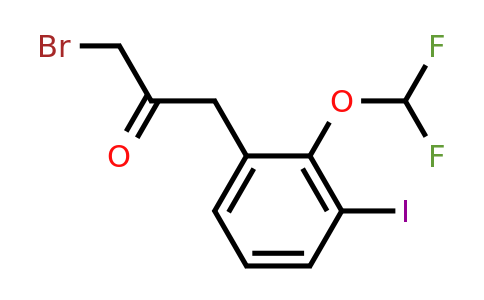 1805886-57-0 | 1-Bromo-3-(2-(difluoromethoxy)-3-iodophenyl)propan-2-one