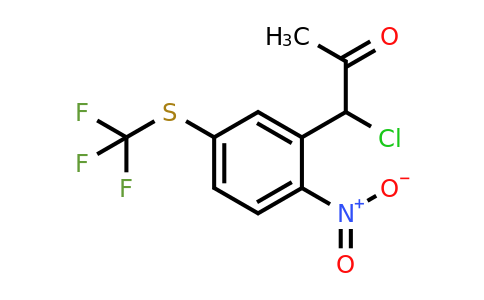 1805886-62-7 | 1-Chloro-1-(2-nitro-5-(trifluoromethylthio)phenyl)propan-2-one
