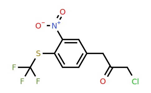 1805886-69-4 | 1-Chloro-3-(3-nitro-4-(trifluoromethylthio)phenyl)propan-2-one