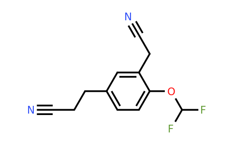 1805886-80-9 | 5-(2-Cyanoethyl)-2-(difluoromethoxy)phenylacetonitrile