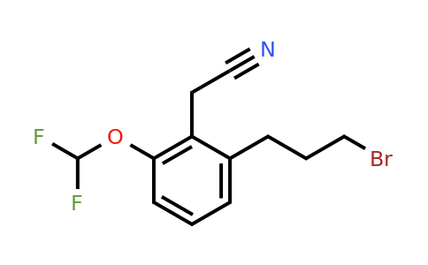 1805886-81-0 | 2-(3-Bromopropyl)-6-(difluoromethoxy)phenylacetonitrile