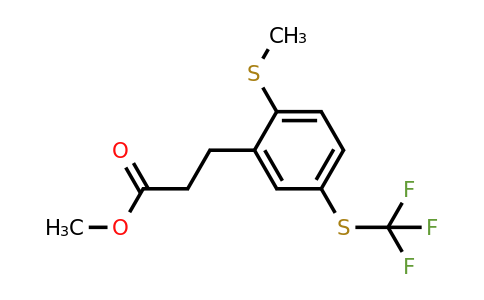 1805886-83-2 | Methyl 3-(2-(methylthio)-5-(trifluoromethylthio)phenyl)propanoate