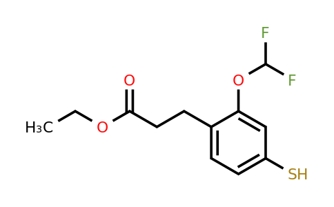1805886-86-5 | Ethyl 2-(difluoromethoxy)-4-mercaptophenylpropanoate