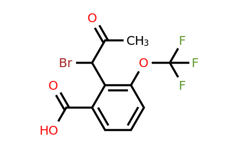 1805886-93-4 | 2-(1-Bromo-2-oxopropyl)-3-(trifluoromethoxy)benzoic acid