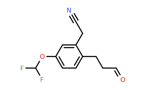 1805887-07-3 | 5-(Difluoromethoxy)-2-(3-oxopropyl)phenylacetonitrile