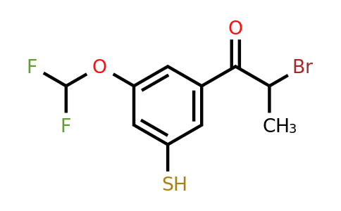 1805887-22-2 | 2-Bromo-1-(3-(difluoromethoxy)-5-mercaptophenyl)propan-1-one