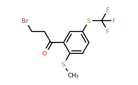 1805887-26-6 | 3-Bromo-1-(2-(methylthio)-5-(trifluoromethylthio)phenyl)propan-1-one
