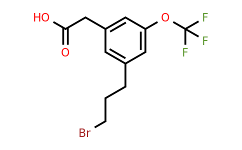 1805887-34-6 | 3-(3-Bromopropyl)-5-(trifluoromethoxy)phenylacetic acid