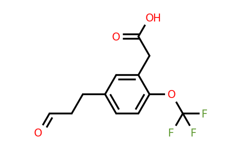 1805887-46-0 | 5-(3-Oxopropyl)-2-(trifluoromethoxy)phenylacetic acid