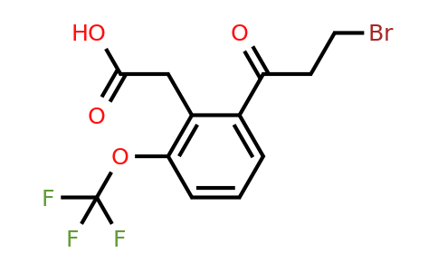 1805887-61-9 | 2-(3-Bromopropanoyl)-6-(trifluoromethoxy)phenylacetic acid